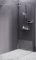 Душевая перегородка Am.Pm Func W84WI-100-F1-MTE 100x200 матовый хром, прозрачное