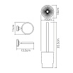 Ерш подвесной WasserKRAFT K-28127