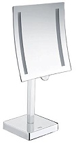 Зеркало косметическое WasserKRAFT K-1007 увеличительное, LED-подсветка