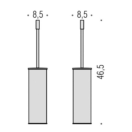 Ерш напольный Colombo Plus W4961.NM черный матовый