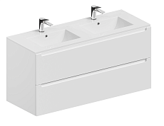 Тумба с раковиной ЗОВ Дион 120 см белый матовый
