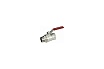 Шаровой кран Giacomini R254DL, 1 1/4, ВН, ручка-рычаг красный, хромированный R254LX006