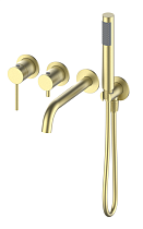 Смеситель для ванны Oliveeka Y-Line OL-889017-BG золото матовое