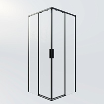Душевой уголок Vincea Soft 2 VSS-3SO2900CLB 90x90 черный, прозрачное