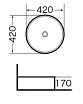 Раковина Grossman GR-3014 42 см