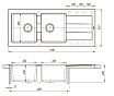 Кухонная мойка Florentina Комби 116 см, грей FSm