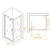 Душевой уголок RGW Stilvol SV-145B (SV-05B + Z-050-2B) 90x80 прозрачное, черный 703214598-14