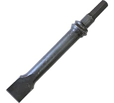 Зубило для рубильного молотка МР-22, 36 (L=250 мм, с резьбовой юбкой, сталь У8А) Пневмо-Трейд МР-22.250-У8А