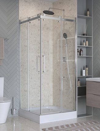 Душевой уголок BelBagno MARINO-2-A-2-90-C-CR 90x90 прозрачный, хром