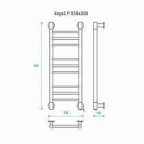 Полотенцесушитель электрический Energy Ergo2 P EETRERGO2P853 30x85 хром