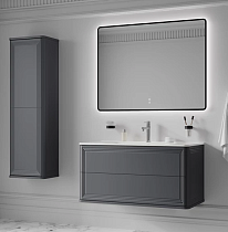 Мебель для ванной Iddis Oxford Neo 100 см темно-серый матовый