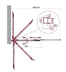Шторка для ванны BelBagno LUCE-VF-11-90/145-P-NERO 90x145 рифленая, черный матовый