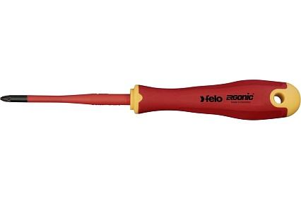 Диэлектрическая крестовая отвертка Felo Ergonic +/- E-SLIM Z 1X80 41719290
