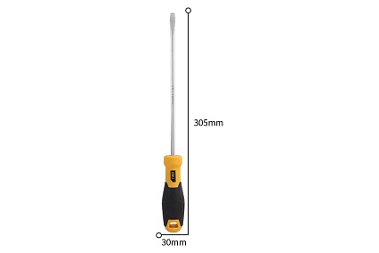 Шлицевая отвертка Deli SL6х200мм DL6362001 Cr-V, магнит, TPR+PP ручка 98356