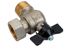 Кран шаровой угловой STOUT НР/накидная гайка 3/4x3/4 SVB-0010-000020 RG008T2PORB6HI