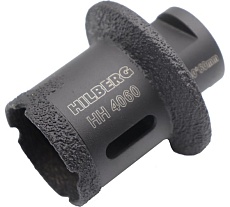 Коронка-фреза алмазная по плитке Hilberg 40-60 мм Super Hard М14 HH4060