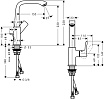 Смеситель для раковины Hansgrohe Metris 31087000