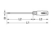 Отвертка KS Tools VDE 1000V 60 мм PH0 117.0522 177.0522