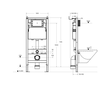 Инсталляция для унитаза BelBagno BB-101-M