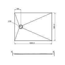 Поддон для душа Jacob Delafon Tolbiac 120x90 E6D332RU-NGM черный матовый