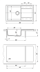 Кухонная мойка Dr.Gans Техно 86 см, терра CM