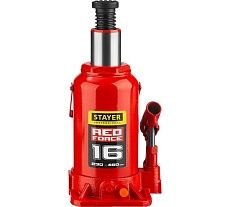 Гидравлический бутылочный домкрат Stayer RED FORCE, 16т, 230-460 мм, 43160-16 43160-16_z01