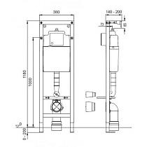 Инсталляция для унитаза Wisa XS WC Front Basic