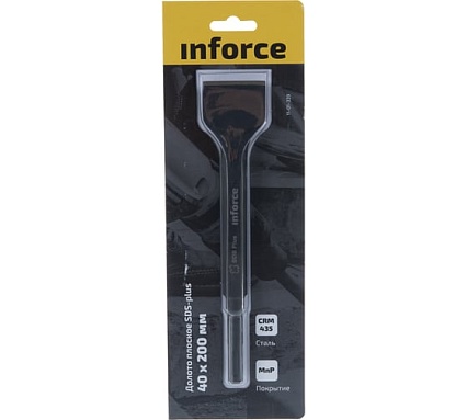 Долото плоское (40х200 мм; SDS+) Inforce 11-01-339