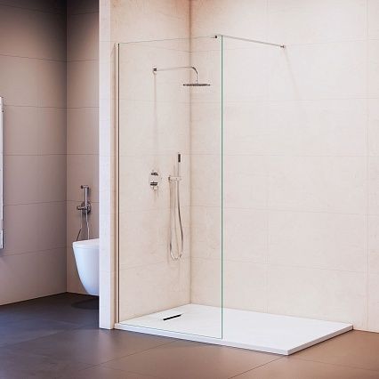 Душевая перегородка RGW Walk In WA-210 80x195 с крючком для полотенца/халата, хром, прозрачное 351021008-11