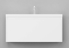 Мебель для ванной Velvex Klaufs 100 см подвесная, 1 ящик белый глянец