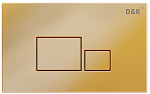 Кнопка смыва D&K Quadro DB1519003 матовое золото
