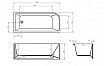 Акриловая ванна BelBagno BB712 170x73 см L/R