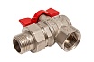 Шаровой кран Valfex PREMIUM для воды, угловой, с американкой, 1/2" ВР/НР, бабочка VF.269.NB1.012.PREMIUM