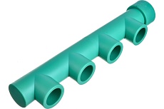 Коллектор Blue Ocean (4 отвода) - 32x25x4 ЗЕЛЕНЫЙ PPRF/FCETA(G) -32х25х4