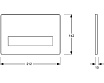 Кнопка смыва Mepa Orbit 421826 нержавеющая сталь