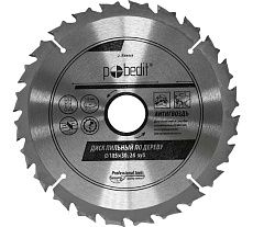Диск пильный по дереву Антигвоздь 185х30 мм, Z24 Pobedit 5311185