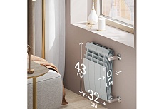 Радиатор Royal Thermo BiLiner 350 /Silver Satin VR - 4 секции НС-1196738