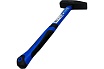 Слесарный молоток Vertextools 600 г, фибергласовая обрезиненная рукоятка 10-20-600