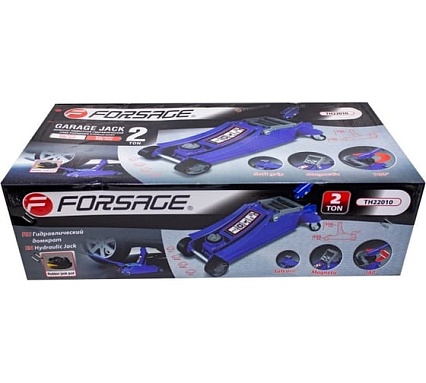 Подкатной домкрат с поворотной ручкой Forsage 2т, 180 градусов, h min 105 мм, h max 350 мм F-TH22010(6309)