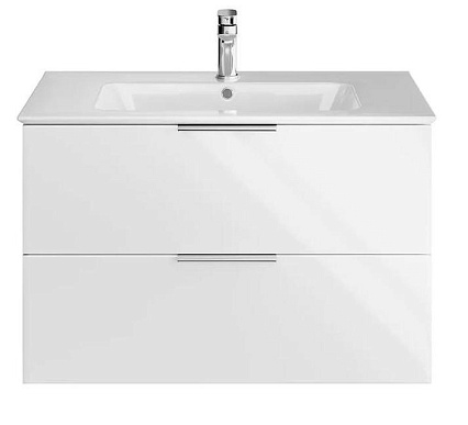 Тумба с раковиной Kerama Marazzi Piano 85 см белый глянцевый