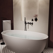 Смеситель для ванны Vincea Villa VTFW-1VL1MB черный матовый