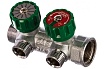 Регулирующий коллектор FAR 3/4" (ВР-НР) с 2 отв. 1/2" НР (заглушка для коллектора FK 4150 34 в комплекте) FK 3821 341241