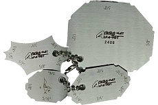 Шаблон для измерения угловых швов 1/8 - 3/4 дюйм (с первичной калибровкой) АЛЬФА-НДТ УП-00004197