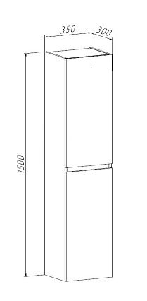 Мебель для ванной Руно Бари 40 см