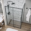 Душевой уголок Grossman Galaxy 120.K33.01.1390.21.00 130x90 прозрачный, черный матовый