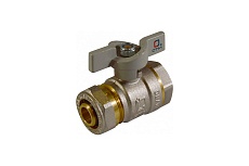 Шаровой кран для воды СТМ СТАНДАРТ 20х3/4&quot;, ц/г, бабочка CWPF3420