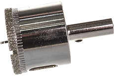 Коронка с центрирующим сверлом по стеклу и керамике (35х55 мм) Vertextools 336-35-55