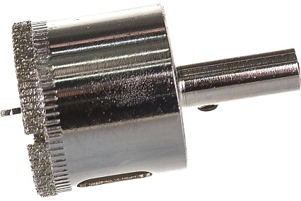 Коронка с центрирующим сверлом по стеклу и керамике (35х55 мм) Vertextools 336-35-55