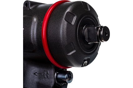Компактный пневматический ударный гайковерт Wiederkraft 1/2", 1200 Нм, 119 мм WDK-20420S