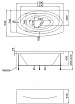 Акриловая ванна Marka One Nega 170x95